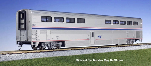 Kato ~ HO Scale ~ Lighted ~ Superliner I Diner ~ Amtrak #38000 ~ Phase VI ~ 35-6075-1