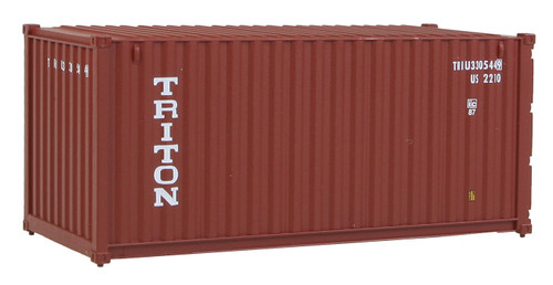 Walthers SceneMaster ~ HO Scale ~ 20' Corrugated Container ~ Triton  ~ 949-8053
