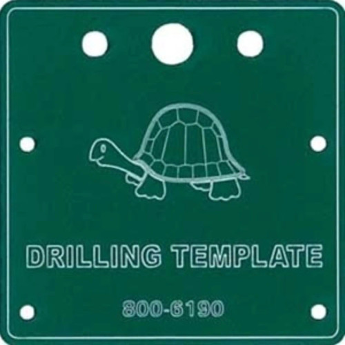 Circuitron ~ Tortoise Drilling Template ~ 6190