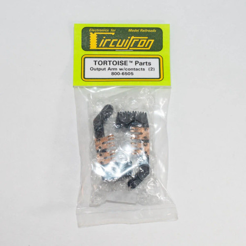 Circuitron ~ Tortoise ~ Switch Machine Replacement Parts ~ Output Arm with Heat-Staked Contacts ~ 2 Pieces ~ 6505