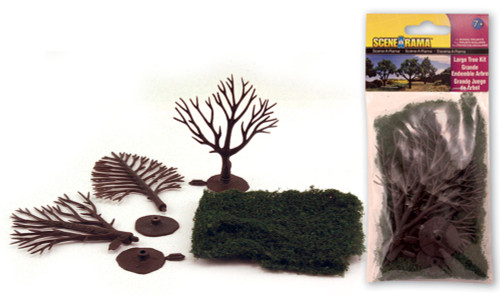 Woodland Scenics ~ Scene-A-Rama ~ Large Tree Kit ~ 3 Trees ~ 4194