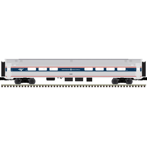 Atlas ~ O Scale ~ Premier ~ Lighted ~ 3-Rail ~ Amfleet Passenger Car ~ Amtrak #43345 (Northeast Regional) ~ Phase VI ~ 3003226-1