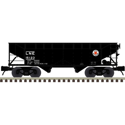 Atlas ~ O Scale ~ Premier ~ 2 Bay Offset Hopper ~ 2-Rail ~ Lehigh & New England #15187 ~ 3004152-2