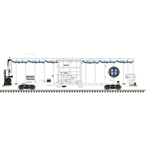 Atlas ~ O Scale ~ Master ~ Trinity 64' Reefer ~ 4-Pack ~ 2 Rail ~ BNSF ~ 3004240