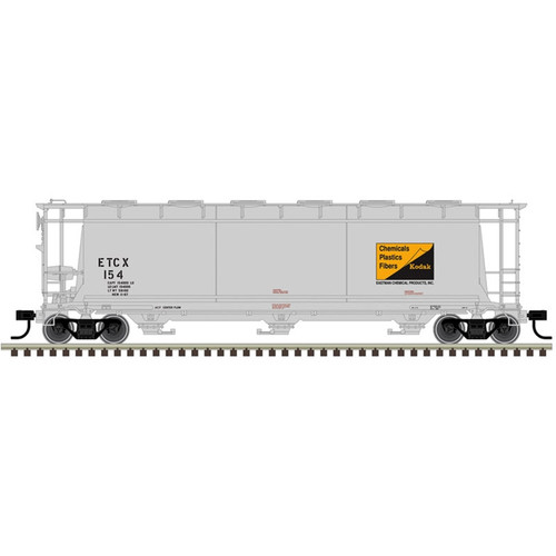 Atlas ~ O Scale ~ Master ~ 3-Bay Cylindrical Hopper ~ 3-Rail ~ Eastman Chemical #154 ~ 3003233-1