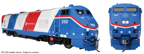 Rapido ~ HO Scale ~ P32AC-DM ~ Metro North #250 (America 250) ~ DCC Sound ~ 85520