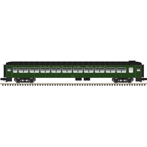 Atlas ~ O Scale ~ Trainman ~ Lighted ~ 80' Pullman Bradley Passenger Car ~ 2-Rail ~ Boston & Maine #4606 ~ 2002962-2