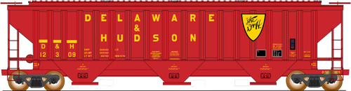 Intermountain ~ HO Scale ~ PS 4750 3-Bay Covered Hopper ~ Delaware & Hudson #12309 ~ 45309-25
