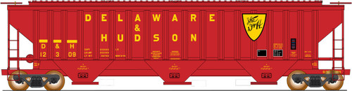 Intermountain ~ HO Scale ~ PS 4750 3-Bay Covered Hopper ~ Delaware & Hudson #12343 ~ 45309-28