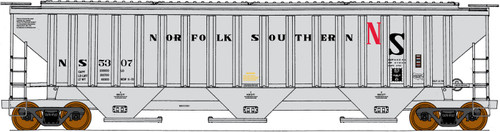 Intermountain ~ HO Scale ~ PS 4750 3-Bay Covered Hopper ~ Norfolk Southern #5307 ~ 45338-07