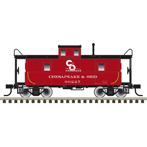 Atlas ~ O Scale ~ Trainman ~ Cupola Caboose ~ 3-Rail ~ Chesapeake & Ohio #90227 ~ 2001345-1
