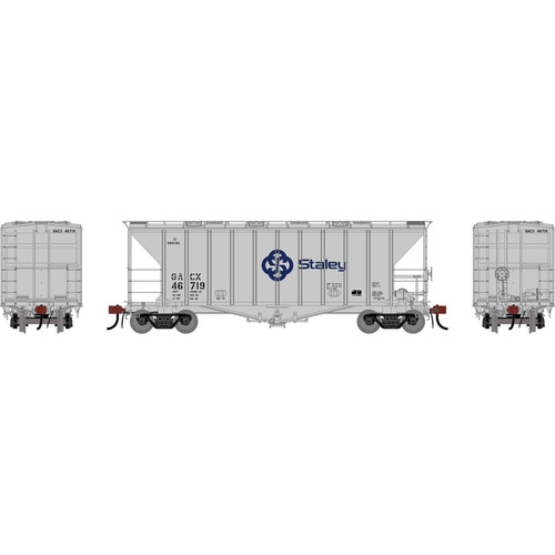 Athearn Genesis ~ HO Scale ~ GATC 2600 Airslide Covered Hopper ~ GACX #46719 (Staley) ~ 3172