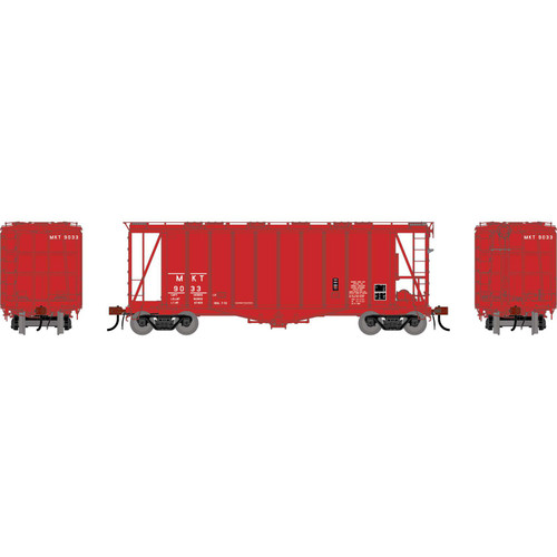Athearn Genesis ~ HO Scale ~ GATC 2600 Airslide Covered Hopper ~ Missouri-Kansas-Texas MKT #9033 ~ 3193