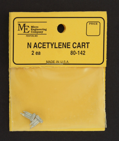 Micro Engineering ~ N Scale ~ Acetylene Cart ~ 2 Pieces ~ 80-142