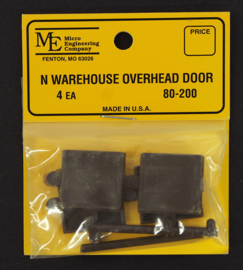 Micro Engineering ~ N Scale ~ Warehouse Overhead Doors ~ 4 Pieces ~ 80-200