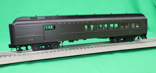 Atlas ~ O Scale ~ Trainman ~ 60' Heavyweight Combine ~ 3-Rail ~ Western Maryland #336  ~ 2001238-2