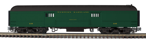 Atlas ~ O Scale ~ Trainman ~ 60' Heavyweight Baggage ~ 2-Rail ~ Western Maryland #136 ~ 2001381-2