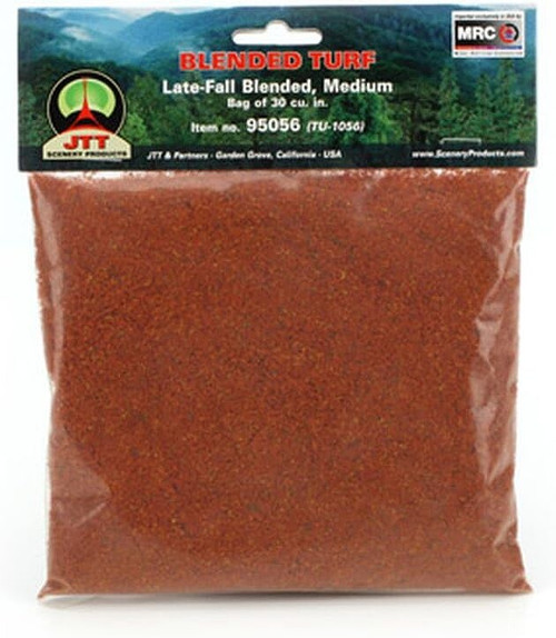 JTT Scenery Products ~ Turf Ground Cover ~ Blended Late Fall ~ 30 Cubic Inches ~ 95056