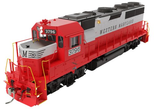Rapido ~ HO Scale ~ GP40 ~ Western Maryland #3797 ~ DCC Sound ~ 1078542