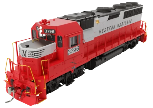 Rapido ~ HO Scale ~ GP40 ~ Western Maryland #3796 ~ DC/DCC Ready ~ 1078041