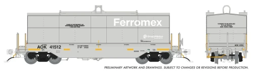 Rapido ~ HO Scale ~ Greenbrier Transverse Coil Car ~ Ferromex AOK #41577 ~ 1128004A