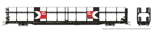 Rapido ~ HO Scale ~ NSC 89' Bi-Level Autorack ~ Canadian Pacific #540060 ~ 1024003A