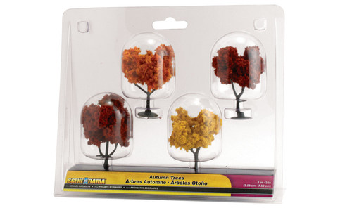 Woodland Scenics ~ Scene-A-Rama ~ Autumn Trees ~ 2 to 3" ~ 4 Pieces ~ SP4153