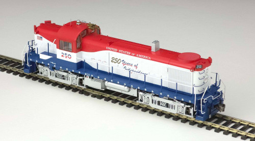 Bowser ~ HO Scale ~ ALCO RS-3 ~ America Semiquincentennial #250 ~ DC Version ~ 25677