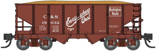 Bluford Shops ~ N Scale ~ USRA 30'6" 2-Bay Hopper with Load ~ Colorado & Southern #18275 ~ 60581