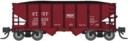 Bluford Shops ~ N Scale ~ USRA 30'6" 2-Bay Hopper with Load ~ Frisco #88683 ~ 60628