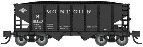 Bluford Shops ~ N Scale ~ USRA 30'6" 2-Bay Hopper with Load ~ Montour #15076 ~ 60641