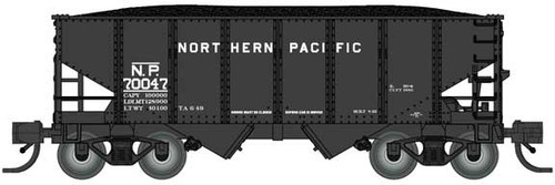 Bluford Shops ~ N Scale ~ USRA 30'6" 2-Bay Hopper with Load ~ Northern Pacific #70047 ~ 60650