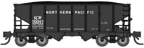 Bluford Shops ~ N Scale ~ USRA 30'6" 2-Bay Hopper with Load ~ Northern Pacific #70015 ~ 60657