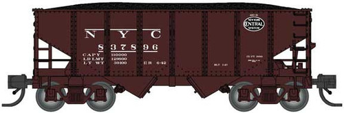 Bluford Shops ~ N Scale ~ USRA 30'6" 2-Bay Hopper with Load ~ New York Central #838450 ~ 60665