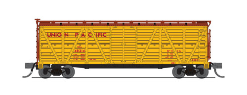 Broadway Limited ~ N Scale ~ 40' Wood Stock Car ~ 2-Pack ~ Union Pacific #48272, #48280 ~ 10486