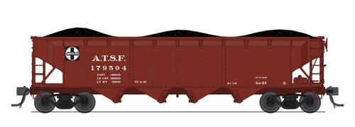 Broadway Limited ~ N Scale ~ ARA 70-ton 4-Bay Hoppers ~ 6-Pack ~ Santa Fe ~ 10373