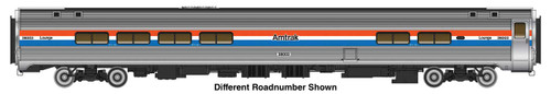 WalthersProto ~ HO Scale ~ Lighted ~ 85' Amfleet II Lounge ~ Amtrak Phase III #28009 ~ 920-12268