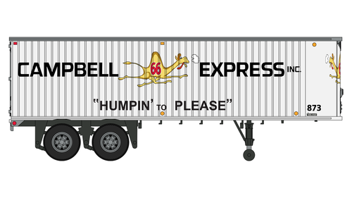 Class One Model Works ~ HO Scale ~ Fruehauf 31' Trailer ~ Campbell 66 Express ~ TR00207