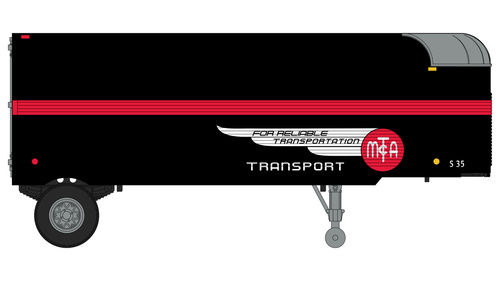 Class One Model Works ~ HO Scale ~ Fruehauf 26' Trailer ~ MTA Transport ~ TR00101
