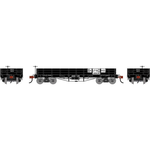 Athearn ~ HO Scale ~ 36' Low Side Gondola with Drop Gates ~ Baltimore & Ohio #46626 ~ 3109