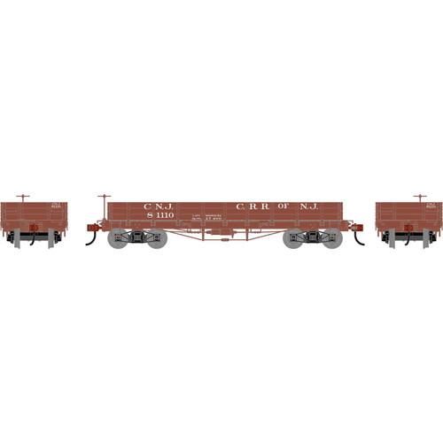 Athearn ~ HO Scale ~ 36' Low Side Gondola with Drop Gates ~ Jersey Central #81110 ~ 3117