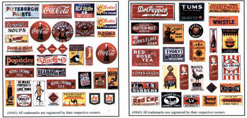 Blair Line ~ O Scale ~ Porcelain Advertising Signs ~ 260