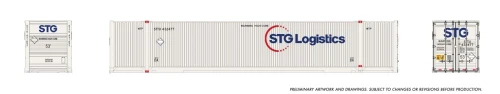 Rapido ~ HO Scale ~ Outside-Braced Container ~ 2-pack ~ STG Logistics ~ 1141004