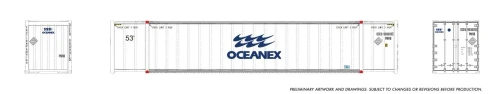 Rapido ~ HO Scale ~ High-Cube Container ~ 2-Pack ~ OCEANEX ~ 1069012