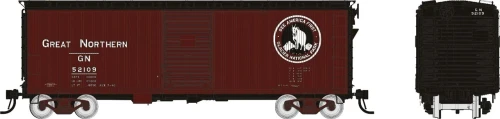 Rapido ~ HO Scale ~ 40' Wood-sided Boxcar ~ Great Northern #52109 ~ 1105001A