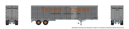 Rapido ~ HO Scale ~ 45' Trailmobile Dry Van Trailer ~ Trans-Canada Highway Express #4581 ~ 1146074