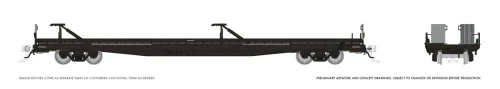 Rapido ~ HO Scale ~ Marine Industries Piggyback Flatcar ~ Unlettered ~ 1130998