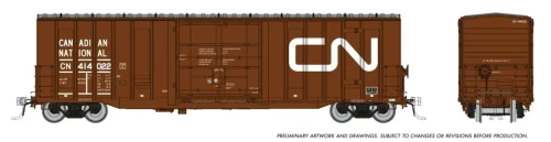 Rapido ~ HO Scale ~ Trenton Works 5277 Boxcar ~ Canadian National #414322 ~ 1131001A
