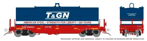 Rapido ~ HO Scale ~ Greenbrier Coil Car ~ Virginian & Ohio #26826 (America 250) ~ 1128018A