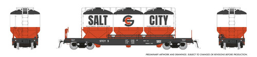 Rapido ~ HO Scale ~ Halliburton Cement Car ~ Salt City Railroad ~ 4-Pack ~ 224008